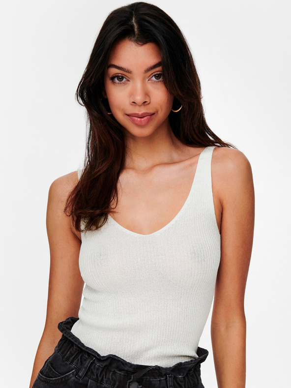 Jacqueline de Yong Krémový top JDY Bodilla