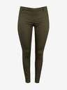 CAMAIEU Khaki slim fit kalhoty CAMAIEU