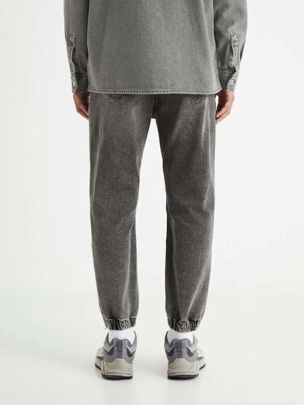 Celio Šedé pánské džínové kalhoty Celio