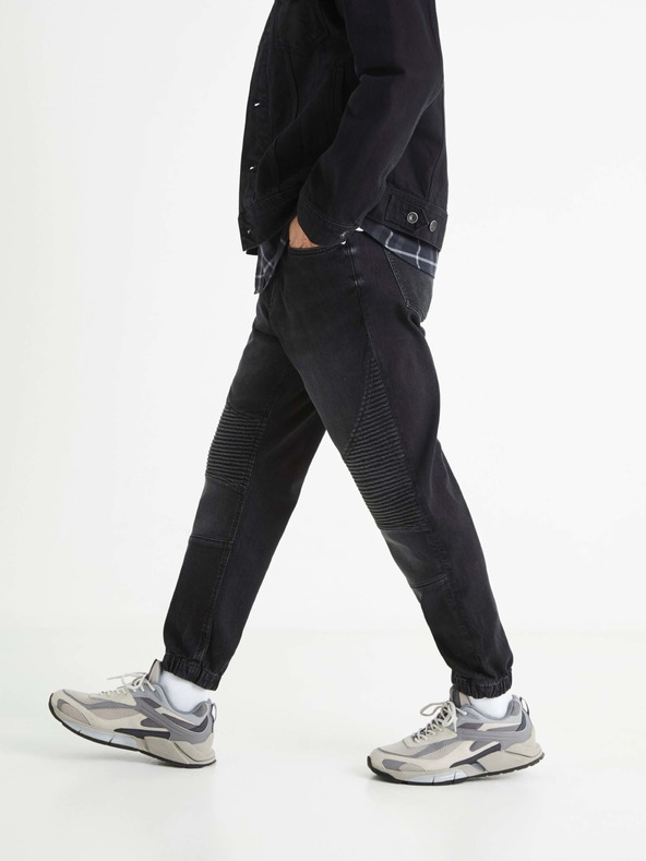 Celio Černé pánské džínové kalhoty Celio