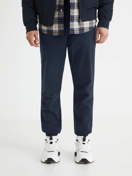 Celio Tmavě modré pánské kalhoty Celio