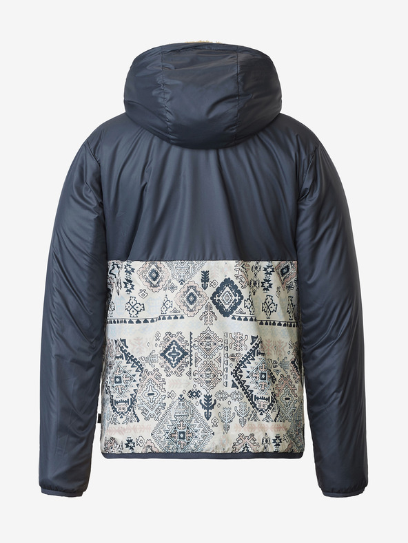 Picture Hnědo-modrá dámská oboustranná zimní bunda s kapucí Picture Posy