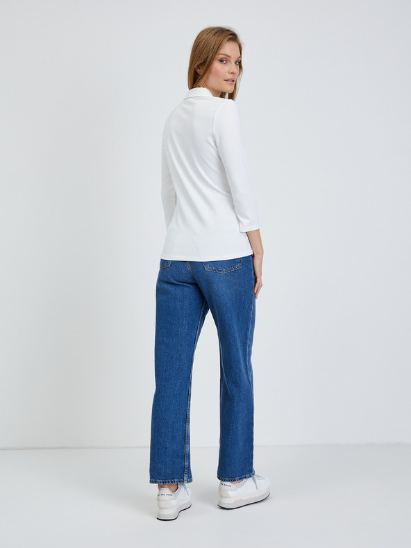 Orsay Krémové tričko s tříčtvrtečním rukávem ORSAY