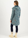 Blutsgeschwister Modrá vzorovaná parka s kapucí Blutsgeschwister Cosyshell Hooded