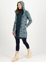 Blutsgeschwister Modrá vzorovaná parka s kapucí Blutsgeschwister Cosyshell Hooded