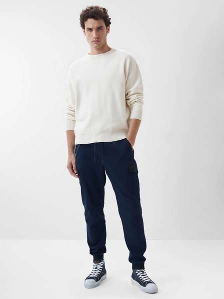 Salsa Jeans Tmavě modré pánské kalhoty s kapsami Salsa Jeans