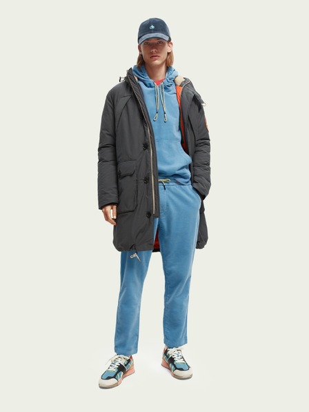 Scotch & Soda Šedá pánská zimní parka Scotch & Soda