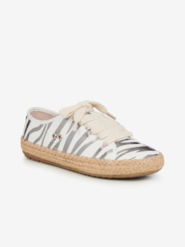 EMU Australia Bílé dámské tenisky Emu Australia Agonis Zebra White