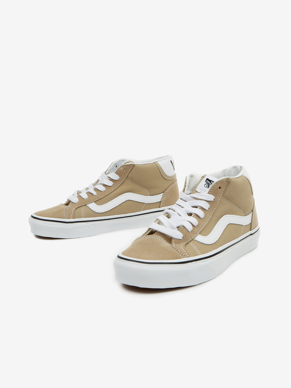 Vans Béžové dámské kotníkové tenisky se semišovými detaily VANS UA Mid Skool 37