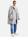 Desigual Světle šedá pánská vzorovaná parka s odepínací vsadkou Desigual Fele
