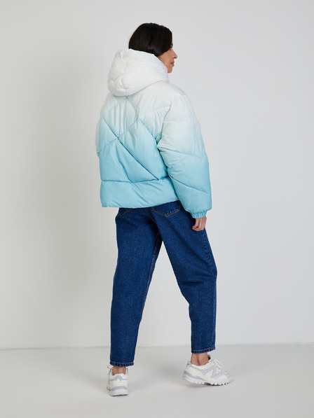 Tom Tailor Denim Bílo-modrá dámská zimní prošívaná bunda Tom Tailor Denim