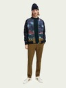 Scotch & Soda Tmavě modrá pánská vzorovaná bunda Scotch & Soda