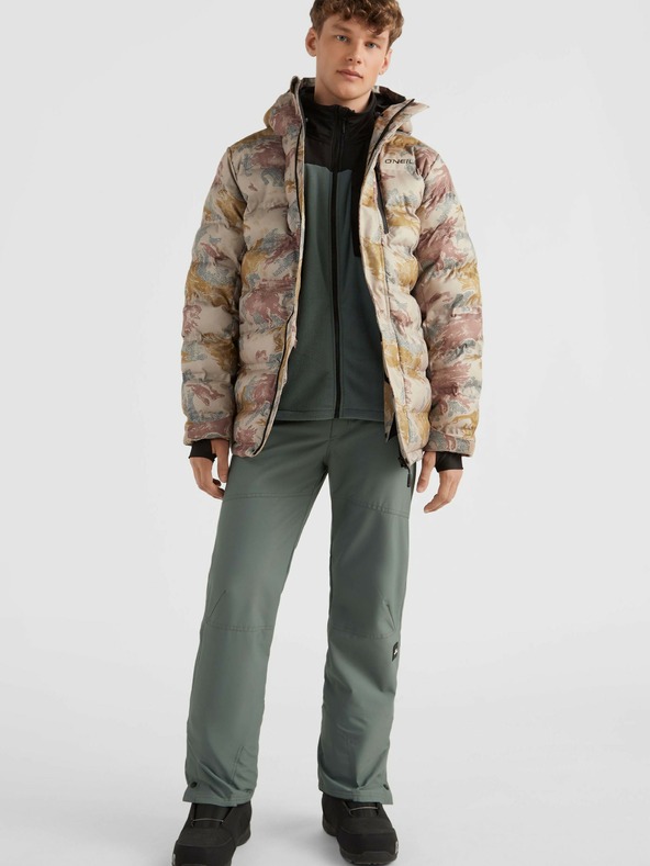 O'Neill Béžová pánská prošívaná zimní bunda O'Neill Mountain
