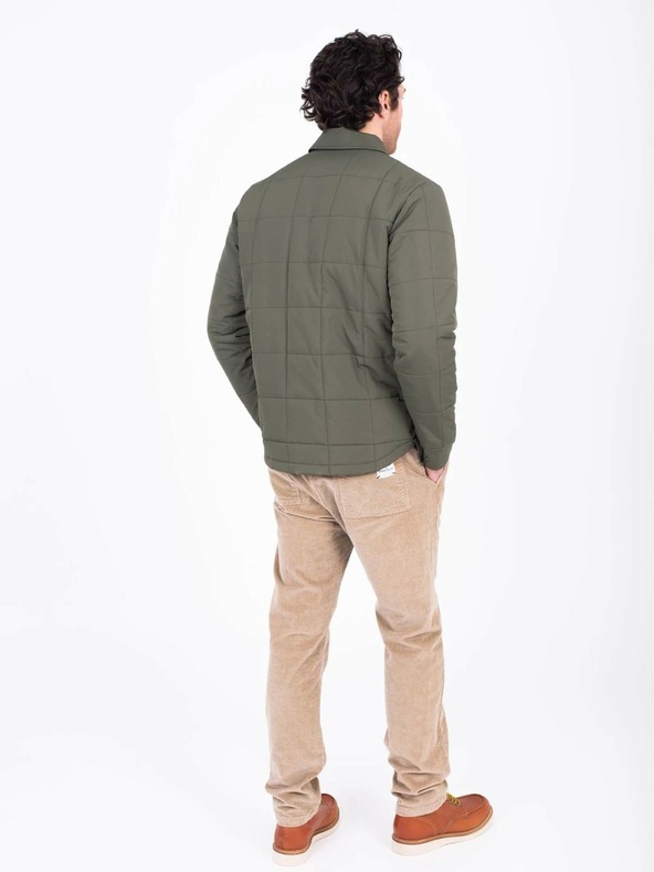 Brakeburn Khaki pánská lehká košilová bunda Brakeburn