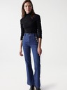 Salsa Jeans Černý dámský žebrovaný svetr Salsa Jeans Austria