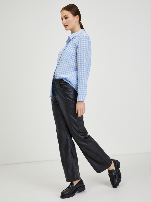 Orsay Světle modrá dámská kostkovaná košile ORSAY