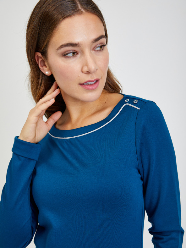 Orsay Tmavě modré dámské tričko ORSAY