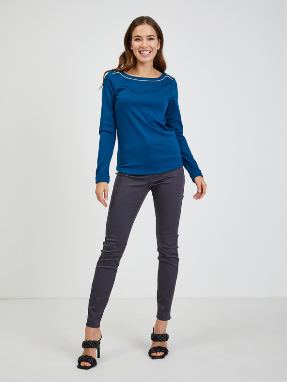 Orsay Tmavě modré dámské tričko ORSAY