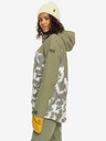 Roxy Khaki dámská zimní vzorovaná bunda Roxy Stated