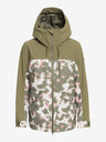 Roxy Khaki dámská zimní vzorovaná bunda Roxy Stated