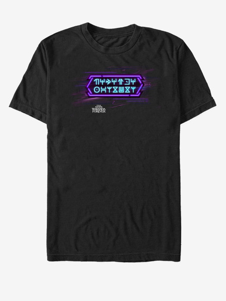 ZOOT.Fan Marvel Neon Black Panther: Wakanda nechť žije Triko