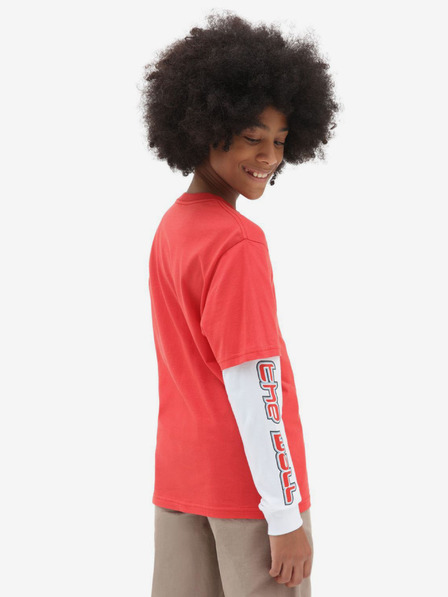 Vans Bílo-červené dětské tričko VANS