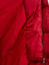 Orsay Červený dámský péřový kabát ORSAY