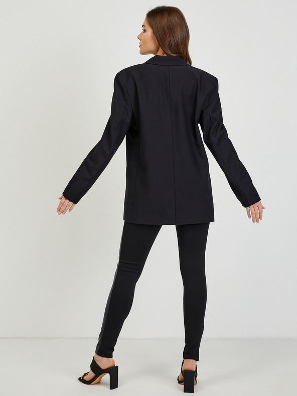 Tom Tailor Denim Černé dámské volné sako Tom Tailor Denim