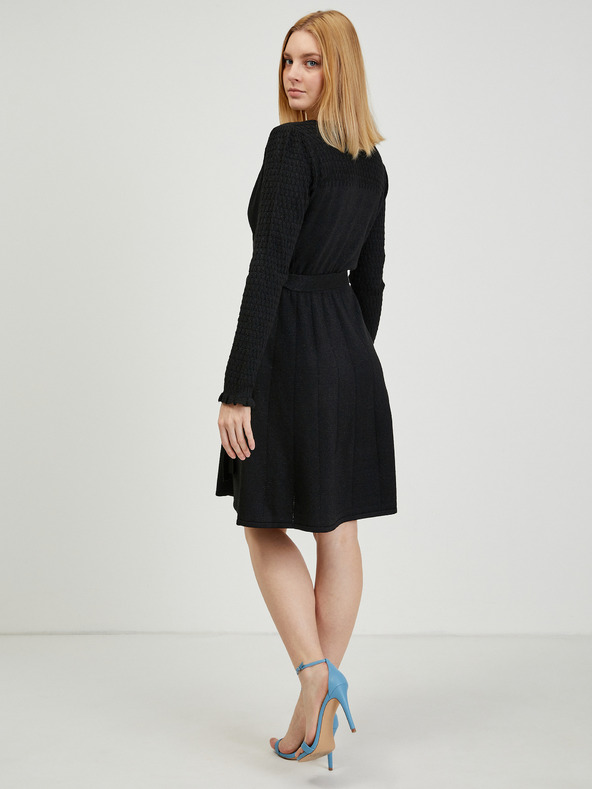 Orsay Černé dámské svetrové šaty ORSAY