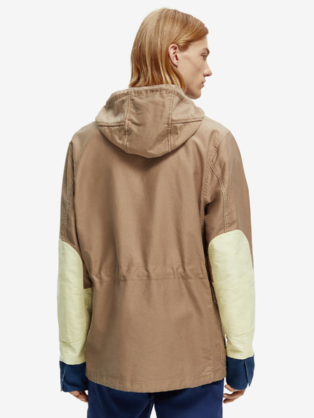 Scotch & Soda Světle hnědá pánská parka s kapucí Scotch & Soda