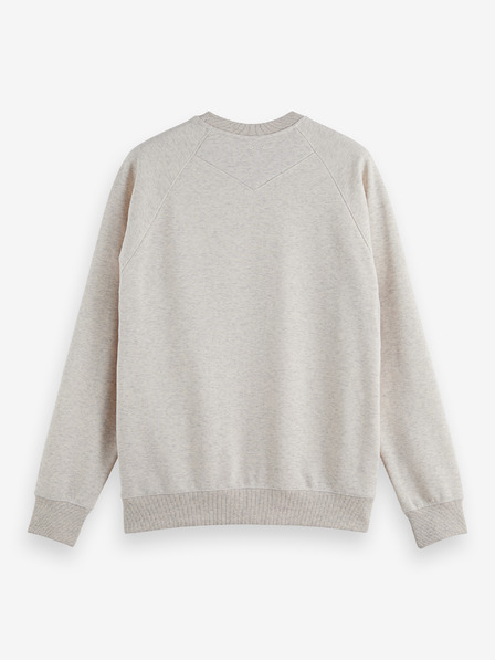 Scotch & Soda Světle šedá pánská žíhaná mikina Scotch & Soda