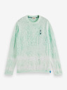 Scotch & Soda Světle zelený pánský vzorovaný svetr Scotch & Soda