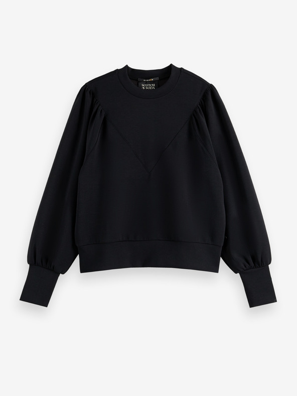 Scotch & Soda Černá dámská mikina s balonovými rukávy Scotch & Soda