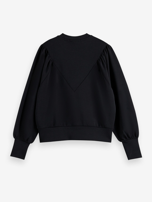 Scotch & Soda Černá dámská mikina s balonovými rukávy Scotch & Soda