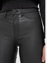 Noisy May Černé koženkové skinny fit kalhoty Noisy May Callie