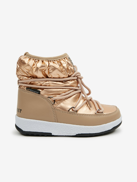 Moon Boot Holčičí sněhule ve zlaté barvě Moon Boot Low Nylon
