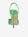 Steve Madden Zelené saténové lodičky na vysokém podpatku Steve Madden Vionnet