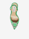 Steve Madden Zelené saténové lodičky na vysokém podpatku Steve Madden Vionnet