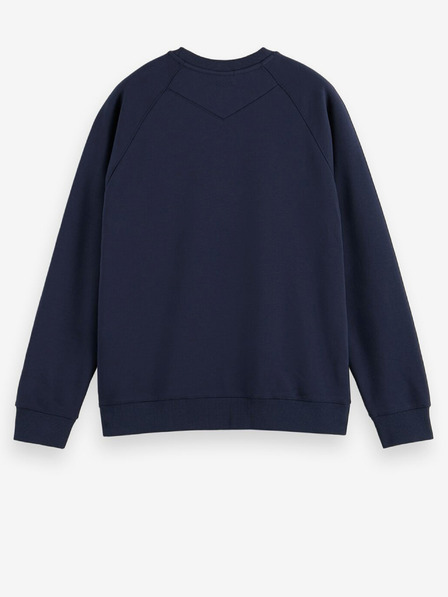 Scotch & Soda Tmavě modrá pánská mikina Scotch & Soda