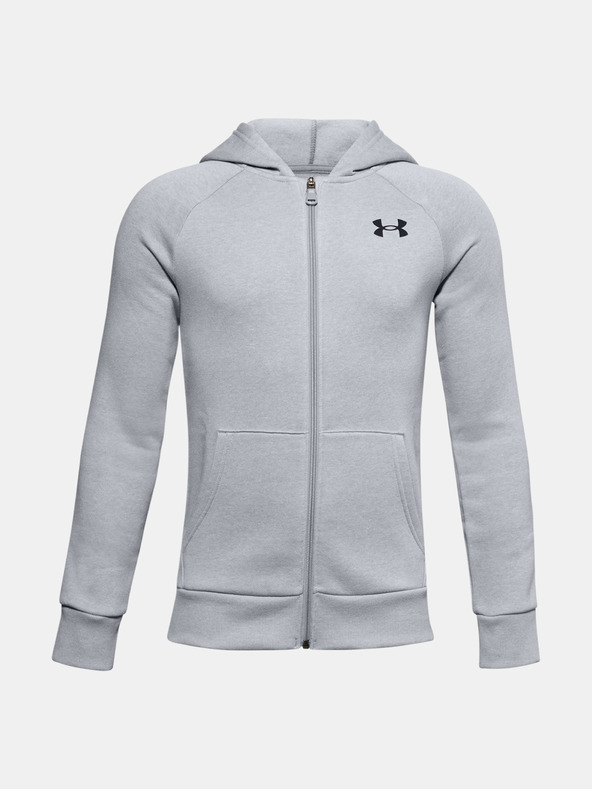 Under Armour Chlapecká mikina Under Armour RIVAL COTTON FZ HOODIE