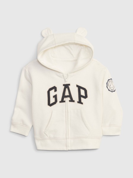 GAP Baby mikina logo s kapucí GAP