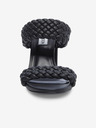 Steve Madden Černé pantofle na podpatku Steve Madden Tangle