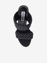 Steve Madden Černé pantofle na podpatku Steve Madden Tangle