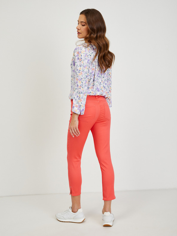 Orsay Korálové dámské zkrácené kalhoty ORSAY