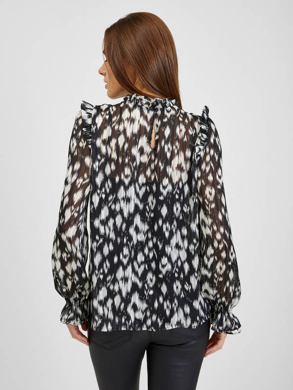 Orsay Bílo-černá dámská vzorovaná halenka ORSAY