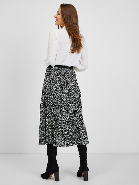 Orsay Bílo-černá dámská vzorovaná sukně ORSAY