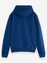 Scotch & Soda Tmavě modrá pánská mikina s kapucí Scotch & Soda