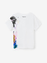 Desigual Bílé holčičí tričko Desigual Mickey Splash