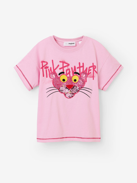 Desigual Růžové holčičí tričko Desigual Pink Panther