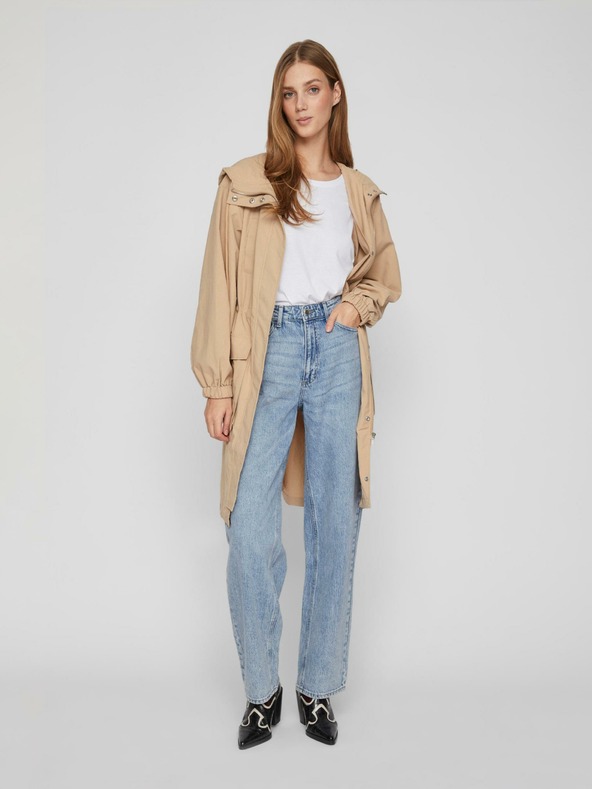 Vila Béžová dámská parka VILA Siliana